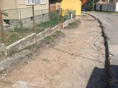1.Chodníky v průtahu obcí Žerůtky-úsek č.1