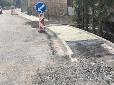 9.Chodníky v průtahu obcí Žerůtky-úsek č.1